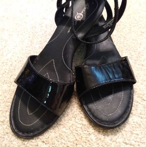 Born patent leather sandals